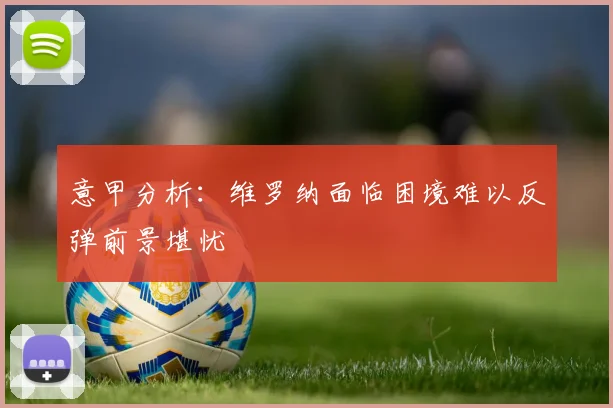 意甲分析：维罗纳面临困境难以反弹前景堪忧